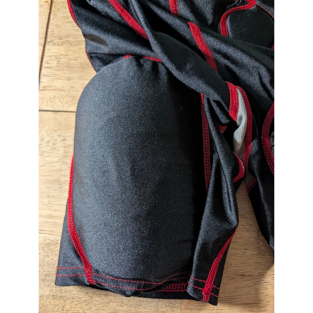 TAG Adult Small Padded Football Girdle Compression Shorts Black Red Integrated - Picture 7 of 8